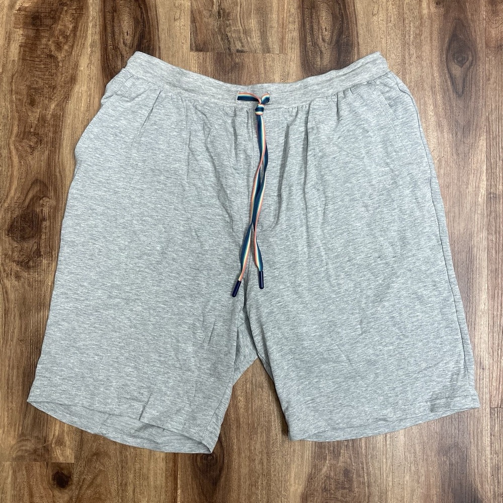 Tommy Bahama Men's Poolside Terry 9" Lounge Pajama Shorts Gray Draw String M